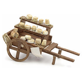 Belén napolitano: Carreta de quesos pesebre artesal Nápoles Belén napolitano: Carreta de quesos pesebre artesal Nápoles