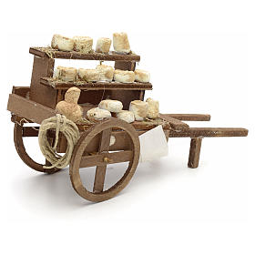 Belén napolitano: Carreta de quesos pesebre artesal Nápoles Belén napolitano: Carreta de quesos pesebre artesal Nápoles