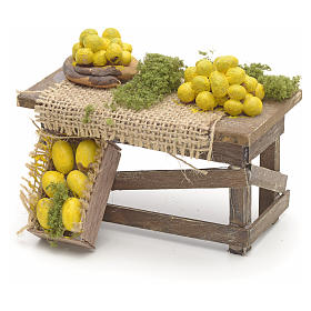 Presépio Napolitano: Mesa limões presépio artesanal napolitano