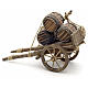 Neapolitan Nativity scene accessory, cart with casks s2