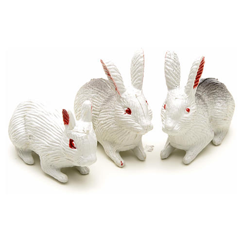Famille de lapins pour crèche 12pcs 5 cm 2