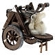 Neapolitan Nativity scene accessory, cart with wool carder s3