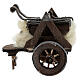 Neapolitan Nativity scene accessory, cart with wool carder s5