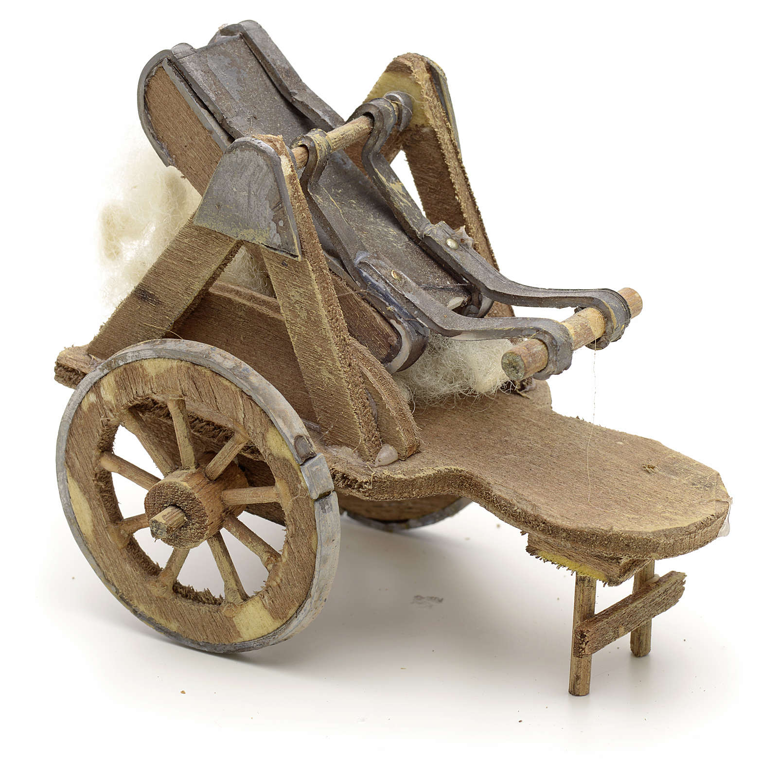 Charretée laine, accessoire crèche Napolitaine vente en ligne sur HOLYART