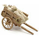 Neapolitan Nativity scene accessory, cart with sacks s1