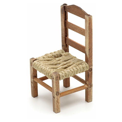 Krzesło h 8 cm szopka z Neapolu 2