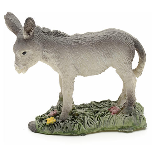 Nativity figurine in resin, donkey 8cm 1