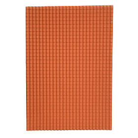 Pannello plastica tetto presepe col. terracotta 50x70
