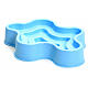 Mini lac bleu en plastique pour crèche s2