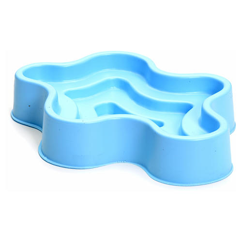 Nativity accessory, blue plastic pond 2