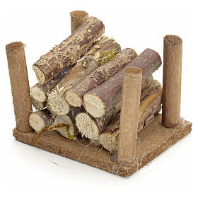 Holzstapel für Selber-Bauen-Krippe