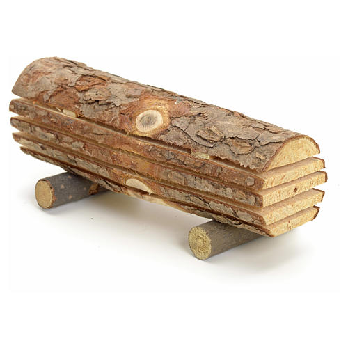 Nativity accessory, cut wood trunk 2