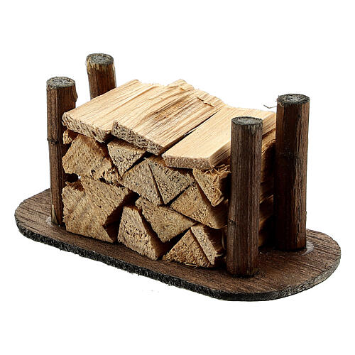 Holzstapel abgeschnitten für Selber-Bauen-Krippe 2