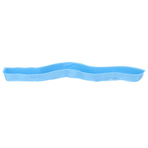 Bandeja de agua curva para pesebre azul 1