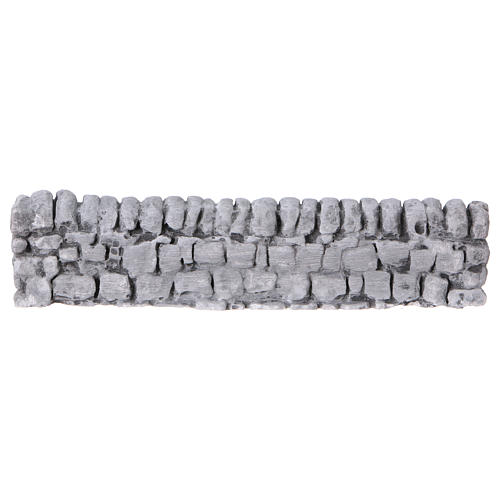 Nativity setting, wall with bricks in plaster 5x19cm 1