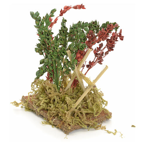 Plantes fleuries en miniature pour crèche h 6 cm 2