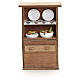 Nativity accessory, cupboard with plates s1