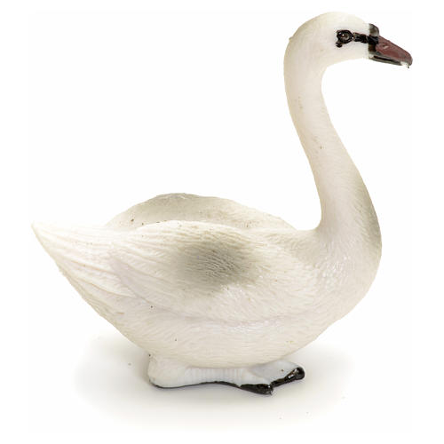 Nativity swan figurine in resin, 12 cm 1