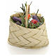 Nativity accessory, wicker basket with vegetables do-it-yourself s1