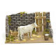 Nativity setting with cow 15x20x12cm s1