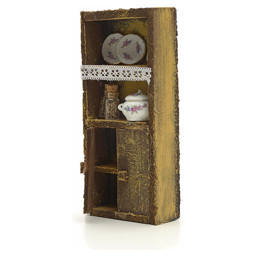 Prateleiras com pratos e jarros presépio 16x7x2,5 cm 2