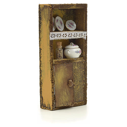 Prateleiras com pratos e jarros presépio 16x7x2,5 cm 3