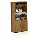 Nativity accessory, cupboard with porcelain cups 13x7x2.5cm s3
