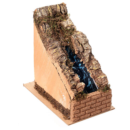 Nativity setting, waterfall with water pump 3