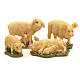 Nativity figurine, pigs 10 cm set of 4 pcs s1