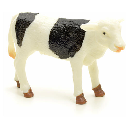 Nativity figurine, black and white calf 10 cm 1