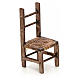 Neapolitan Nativity scene accessory, wicker chair, 10 cm s1
