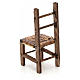 Neapolitan Nativity scene accessory, wicker chair, 10 cm s2