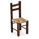 Krzesło plecione szopka z Neapolu 12 cm s1