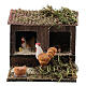 Cages des poulets en miniature crèche Napolitaine 8/10 cm s1
