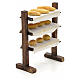 Regal mit Brot neapolitanische Krippe 8 cm s2