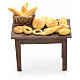 Neapolitan nativity accessory, table with bread basket 12cm s1