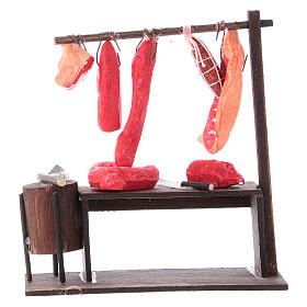 Crèche Napolitaine: Banc du boucher crèche Napolitaine 10 cm Crèche Napolitaine: Banc du boucher crèche Napolitaine 10 cm