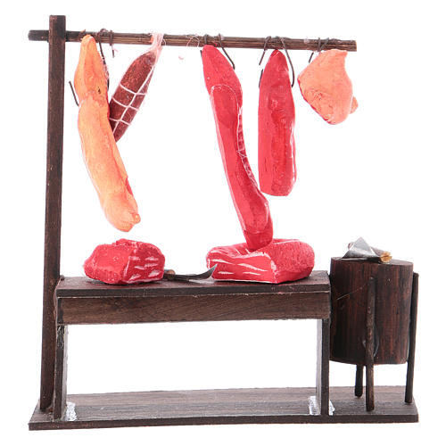 Banc du boucher crèche Napolitaine 10 cm 4