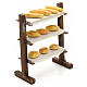 Neapolitan nativity accessory, shelf with bread 12cm s2