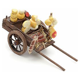 Belén napolitano: Carreta de embutidos pesebre napolitano cm 8 Belén napolitano: Carreta de embutidos pesebre napolitano cm 8