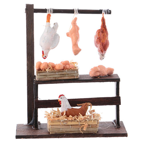 Neapolitan Nativity scene accessory, poultry shop 1