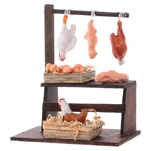 Neapolitan Nativity scene accessory, poultry shop 2