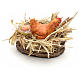 Neapolitan Nativity scene accessory, basket with hen s2