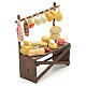 Neapolitan nativity accessory, cured meat and cheese stall 9x8x3 s2