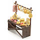Neapolitan nativity accessory, cured meat and cheese stall 9x8x3 s3