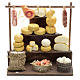 Neapolitan Nativity scene accessory, cheese and meat stall s1