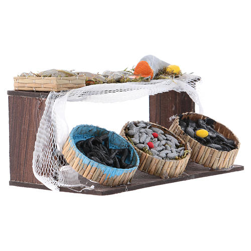 Theke Fisch neapolitanische Krippe 4x11x6,5 cm 3
