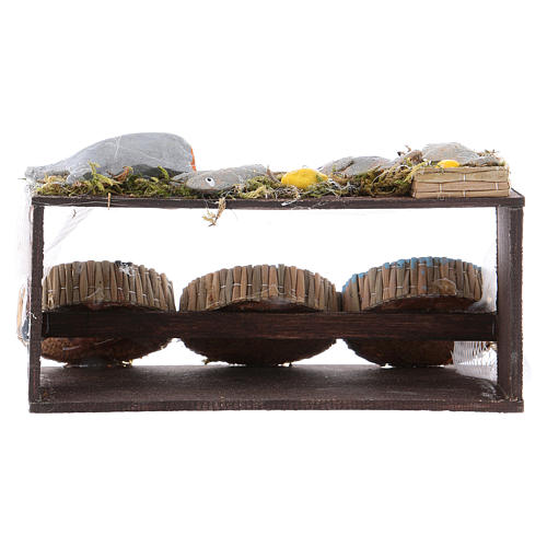 Theke Fisch neapolitanische Krippe 4x11x6,5 cm 4