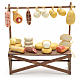 Neapolitan Nativity scene accessory, cheese and meat stall 12x11 s1