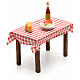 Table dressée miniature crèche Napolitaine 5,5x7x5 s2